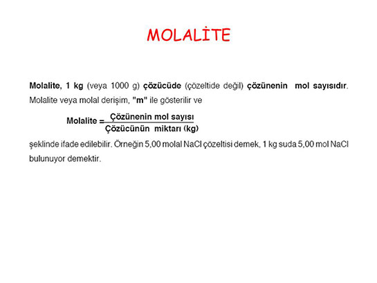 Molalite Özellikleri ve Faydaları Nelerdir?